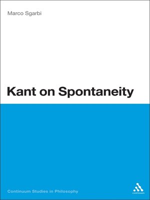 cover image of Kant on Spontaneity
